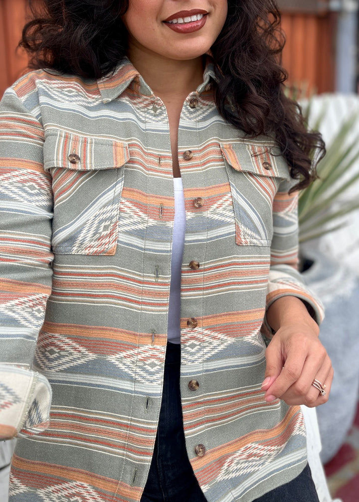 Coastline Overshirt - Sage