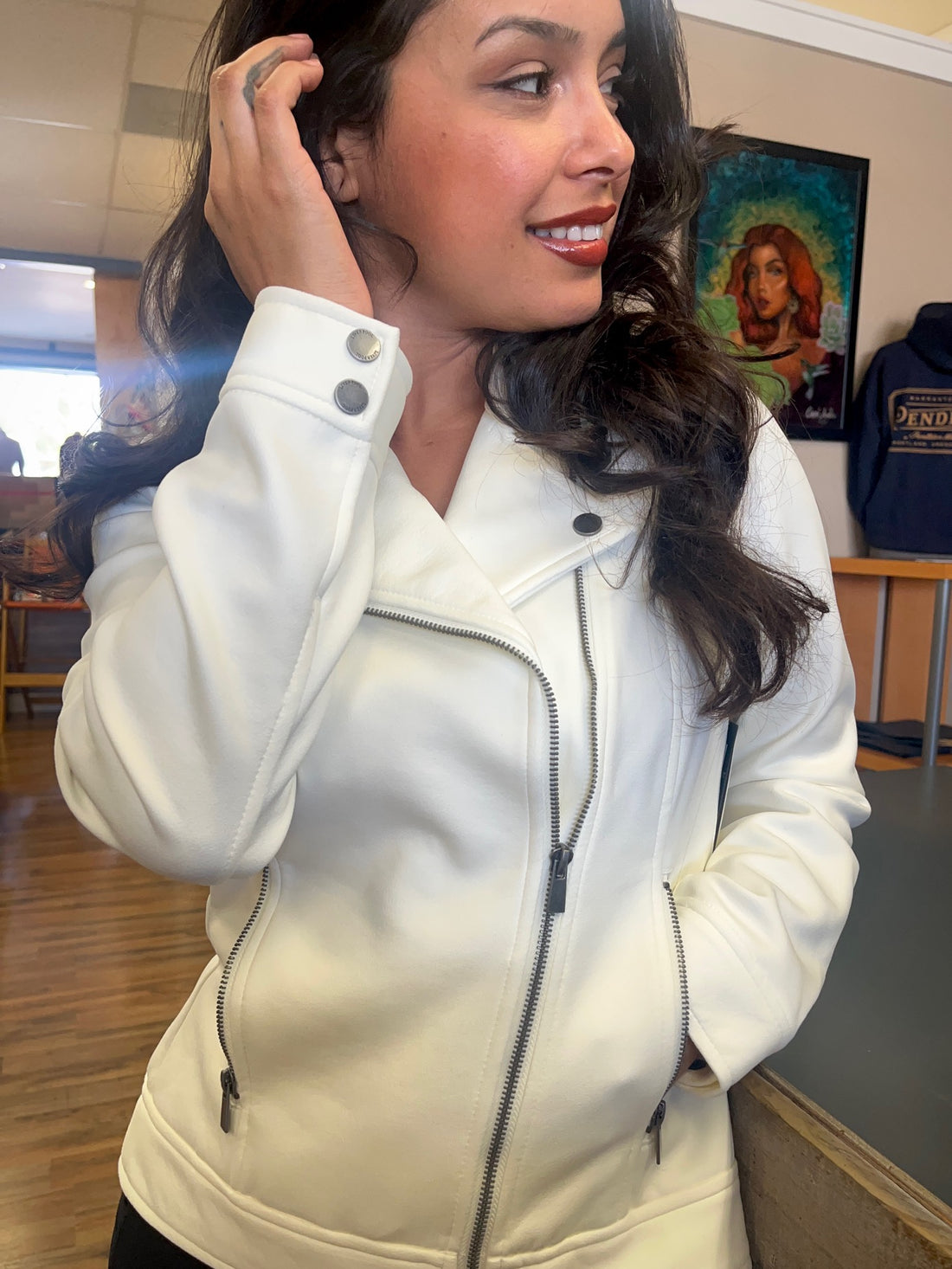 Liverpool - Moto Jacket - White