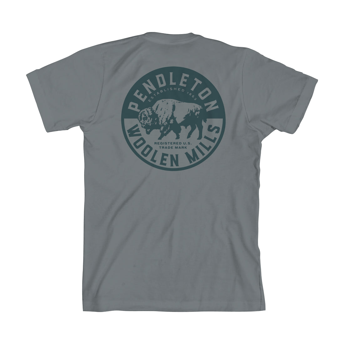 Graphic T - Bison Circle Stamp 74752