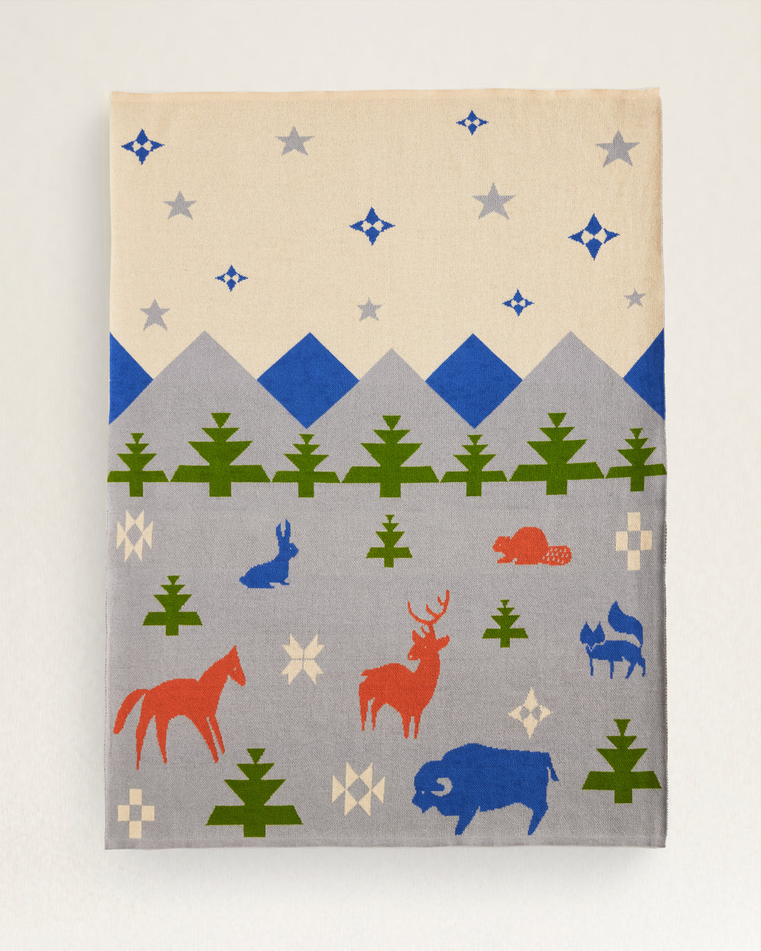 Knit Baby Blanket with Beanie