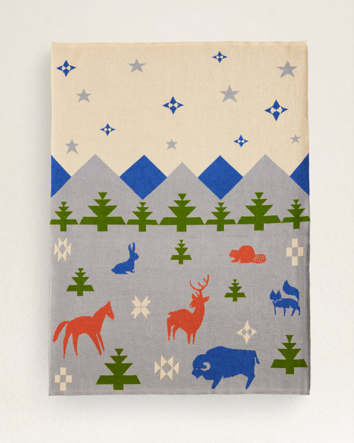 Knit Baby Blanket with Beanie