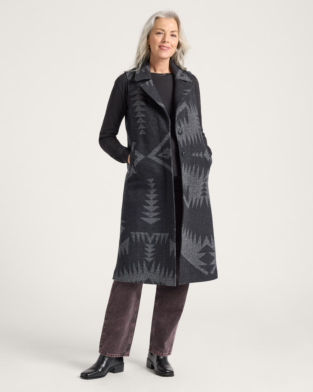 Mirror Lake Long Vest