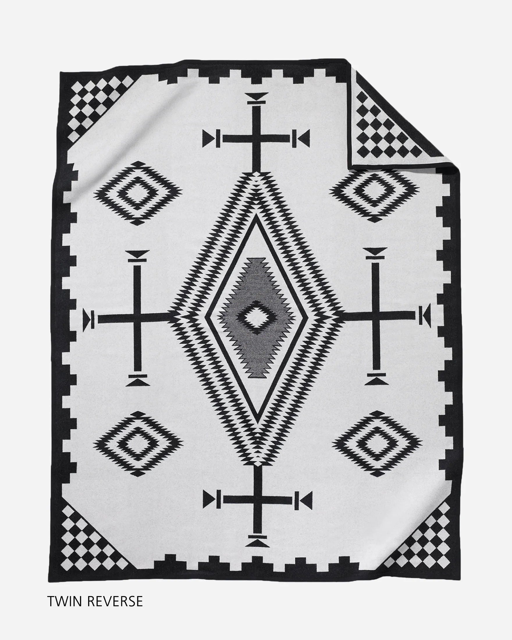 Native american Jacquard Blanket Los Ojos