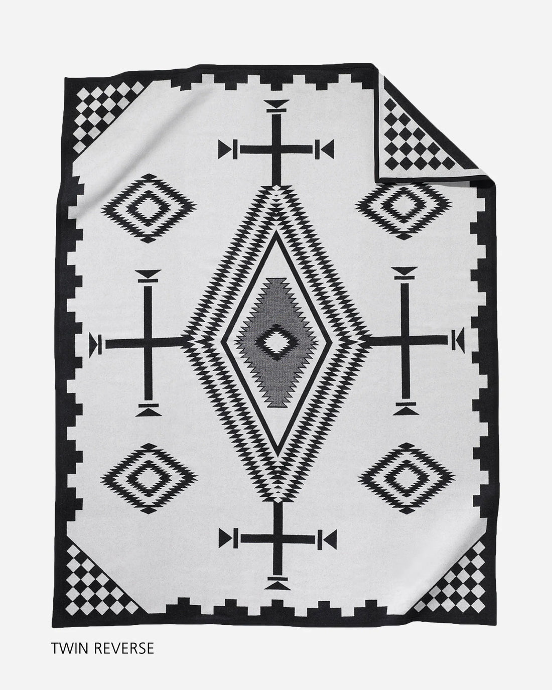 Native american Jacquard Blanket Los Ojos