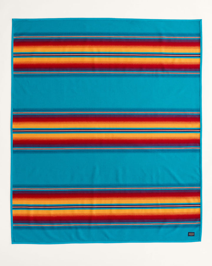 Serape Robe - Turquoise