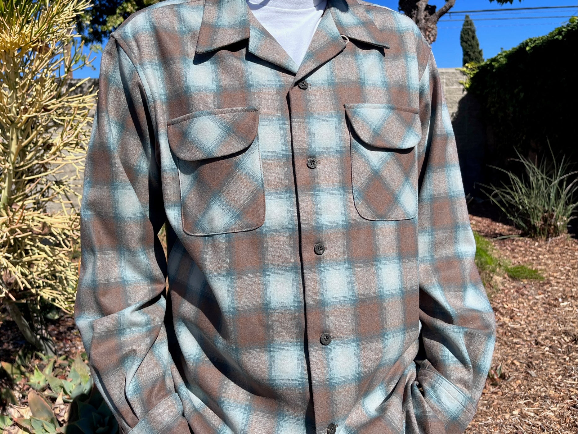 RA790-32761 Pendleton wool board shirt 1963 throwback