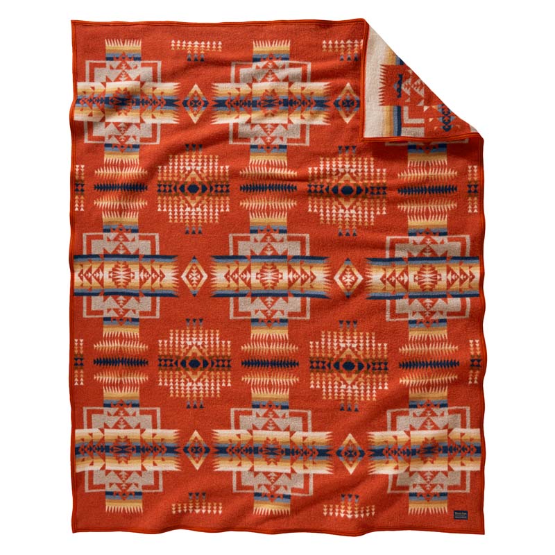 pendleton wool napped blanket chili color 64 x 80