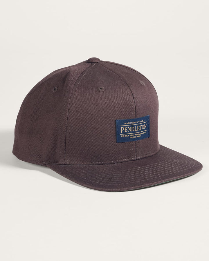 classic ball cap with pendleton logo patch and adjustable snap-back closure
