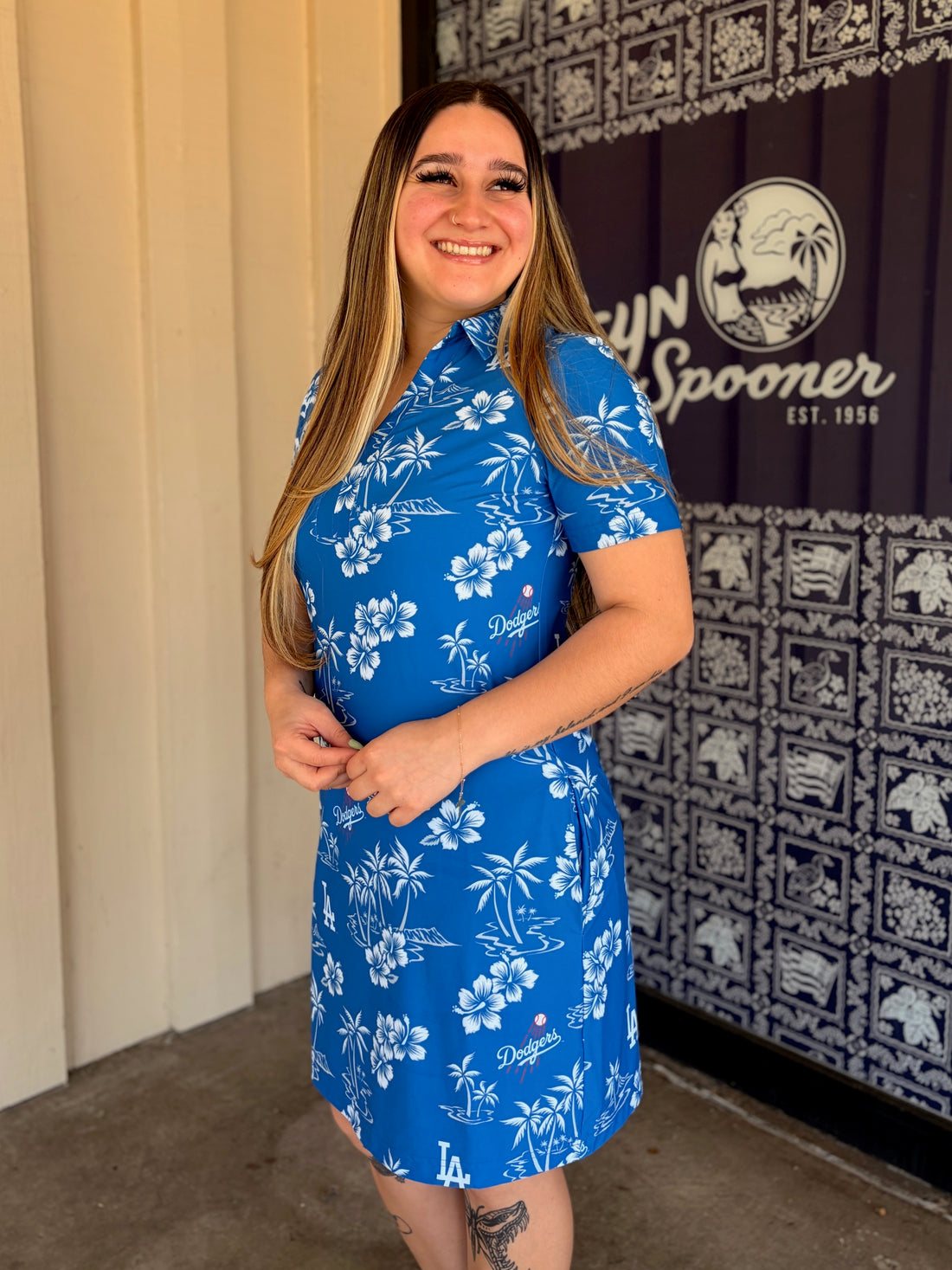 Lizzy Dress - Dodgers