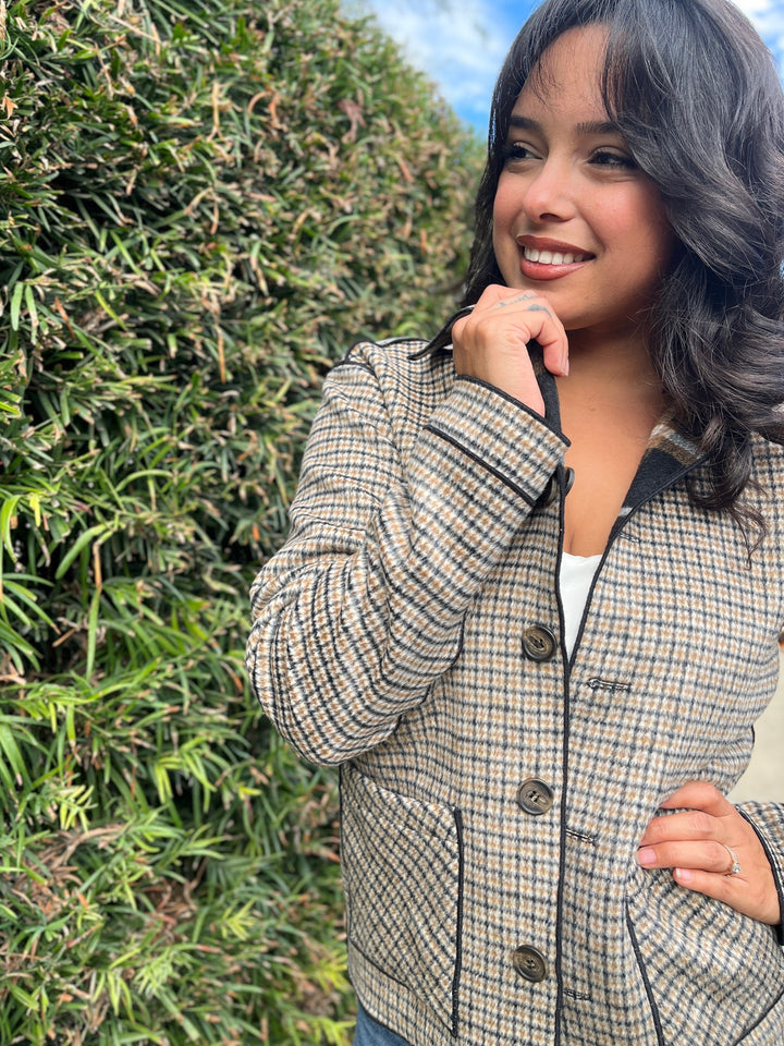 Reversible Plaid Jacket - Charlie B