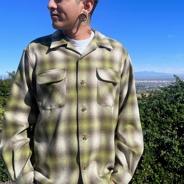 Pendleton Board Shirt - Brown/Green Ombre | McKenna