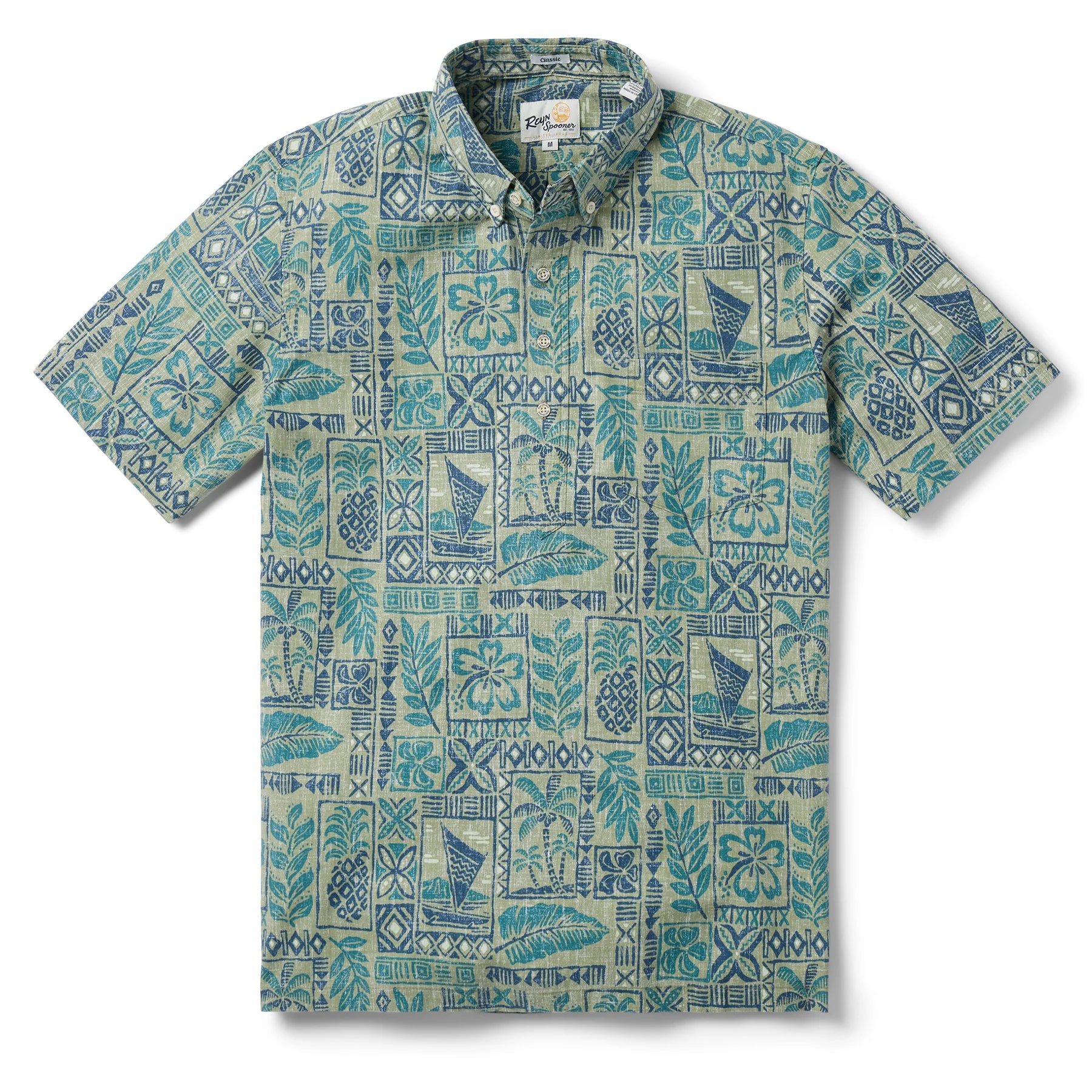 Reyn Spooner - Tahitian Tapa (olive)