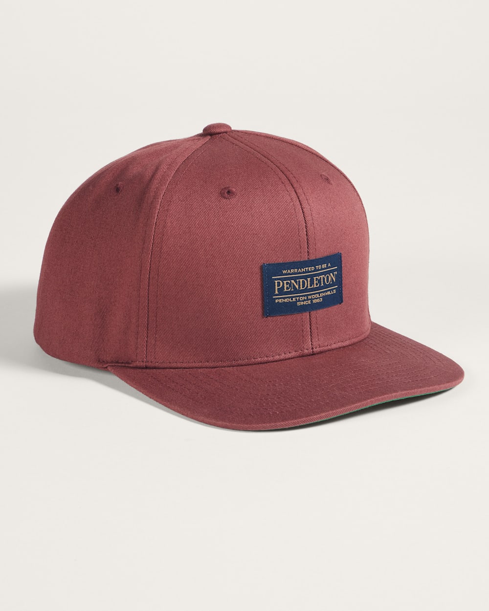 classic ball cap with pendleton patch logo and adjustable snap-back  closure 