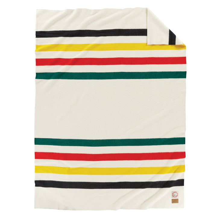 wool national park throw with carrier - glacier