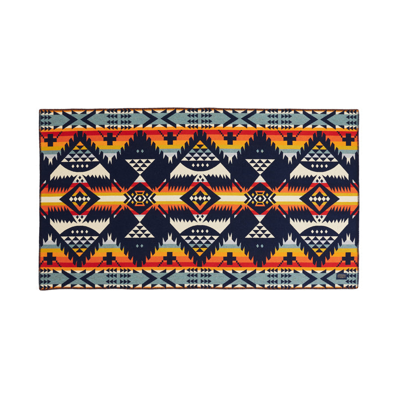 wool unnapped saddle blanket navy ZG725-57282
