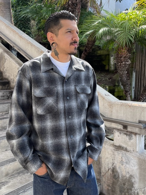 classic wool surf shirt oxford mix ombre throwback 1958