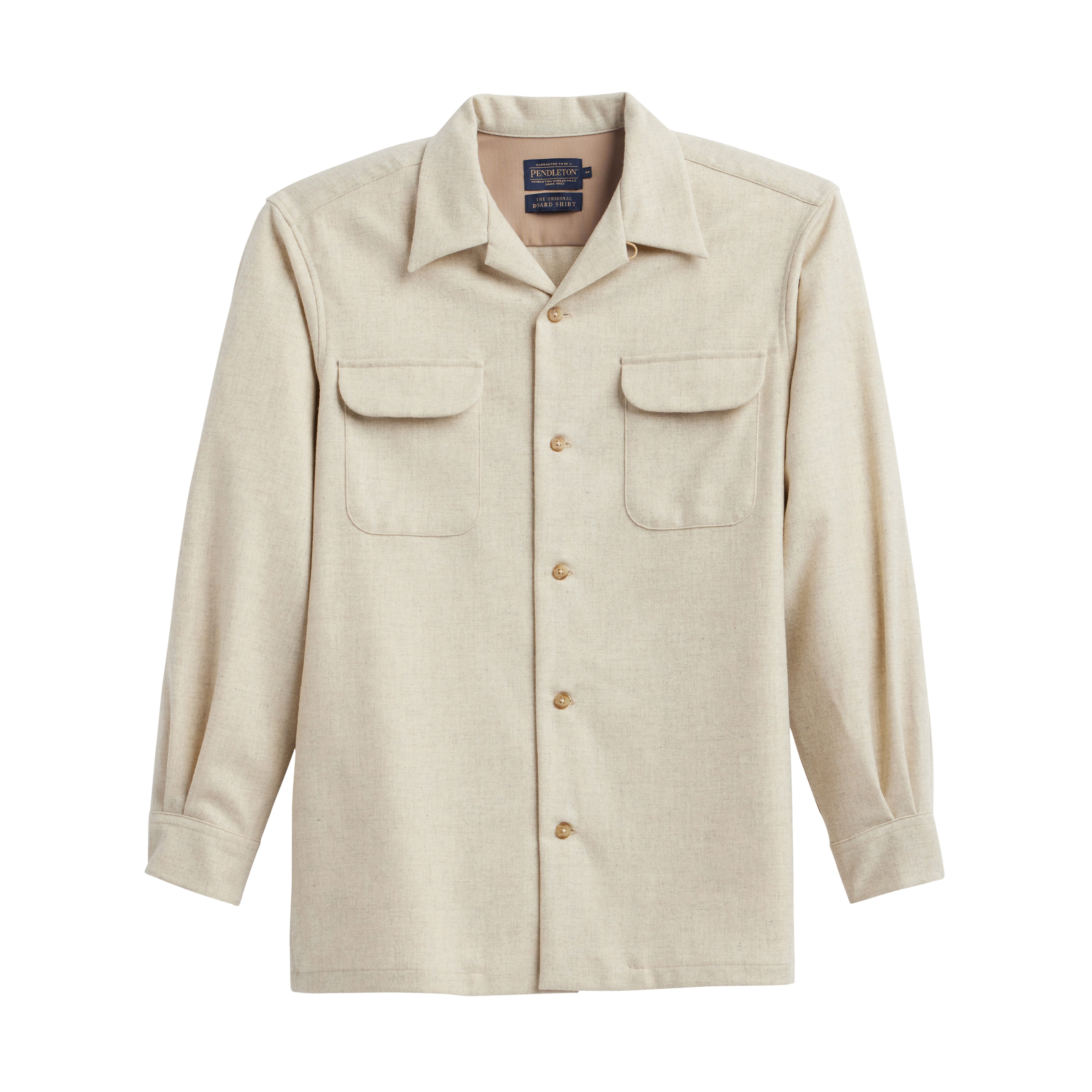 classic wool surf shirt solid ivory 32670