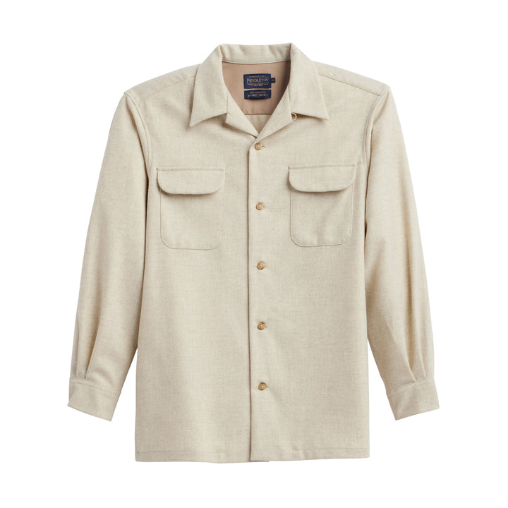 classic wool surf shirt solid ivory 32670