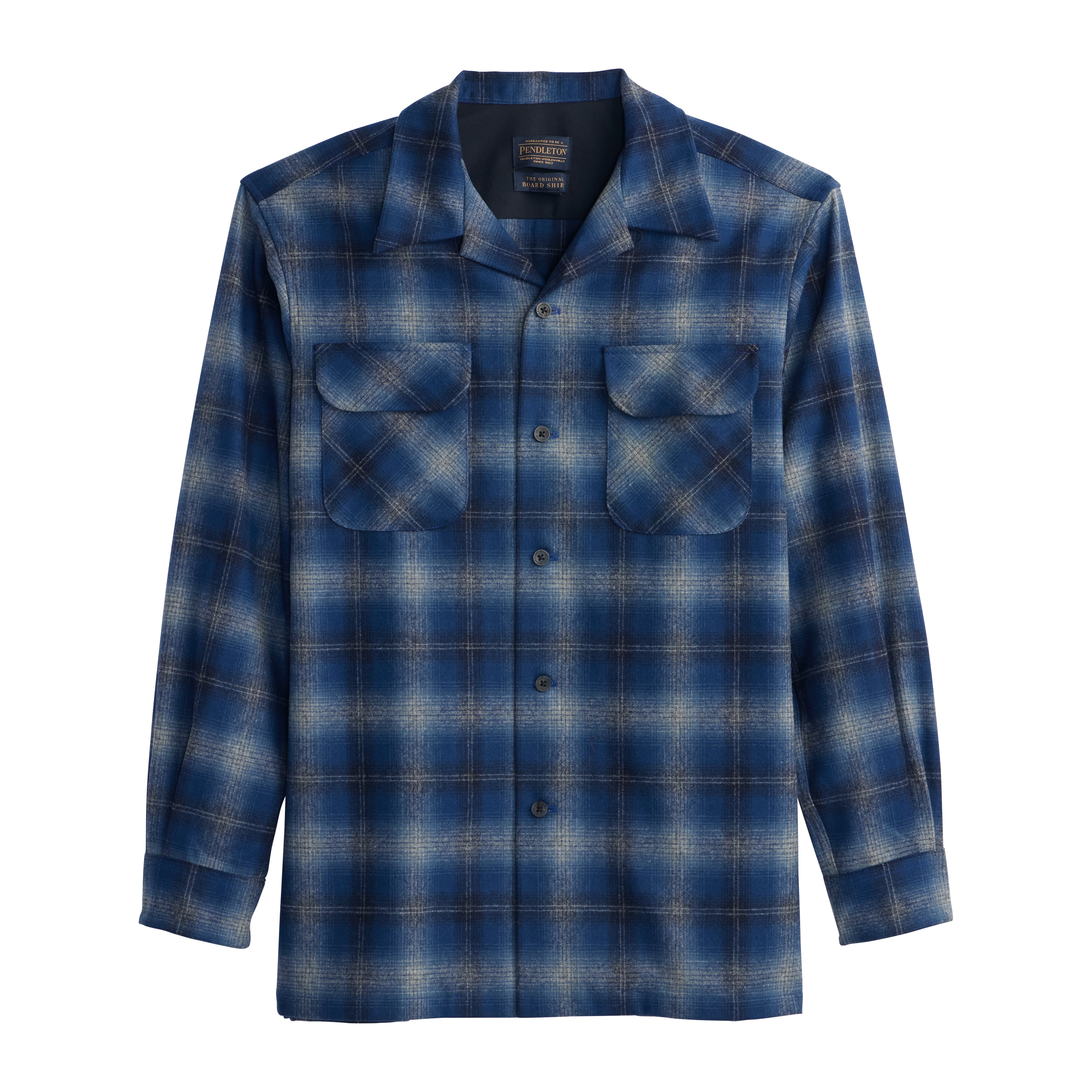 blue plaid - navy ombre Pendleton Board shirt
