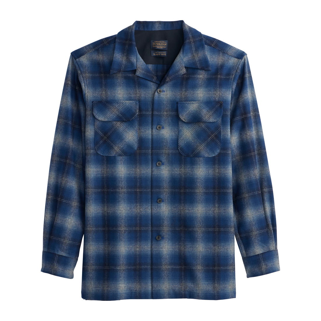 blue plaid - navy ombre Pendleton Board shirt
