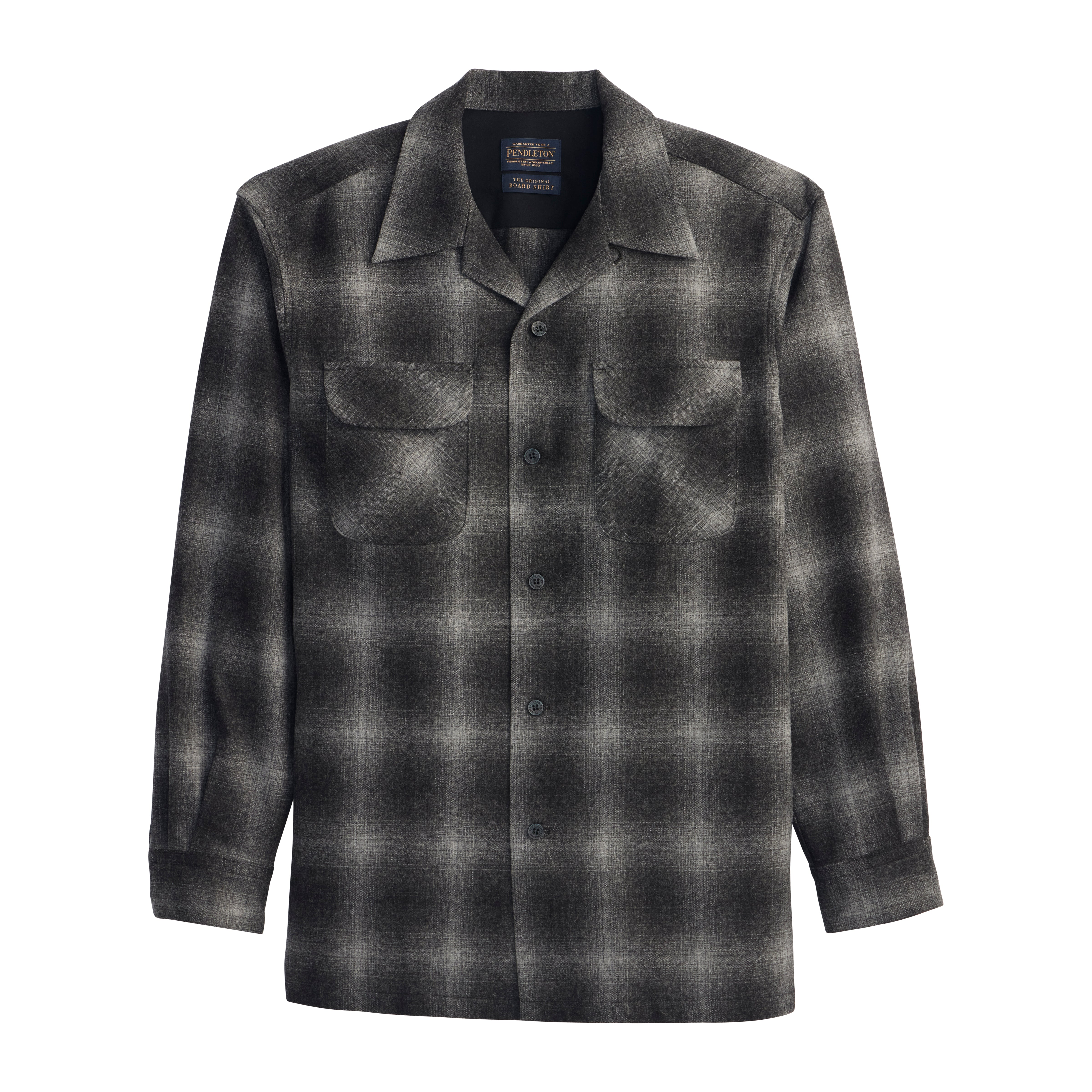 classic wool shirt in oxford mix throwback