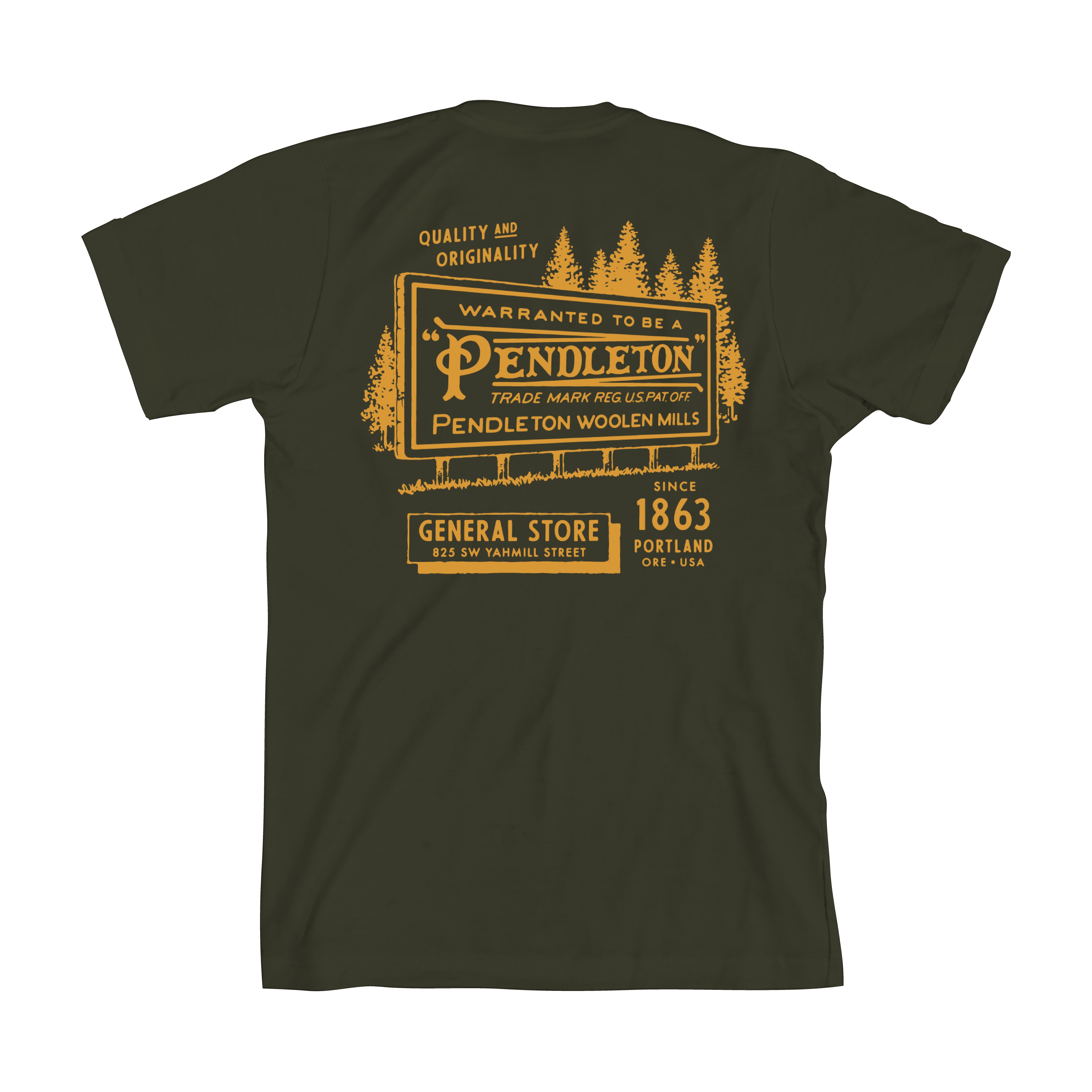 Graphic T - Pendleton Billboard Olive 74763