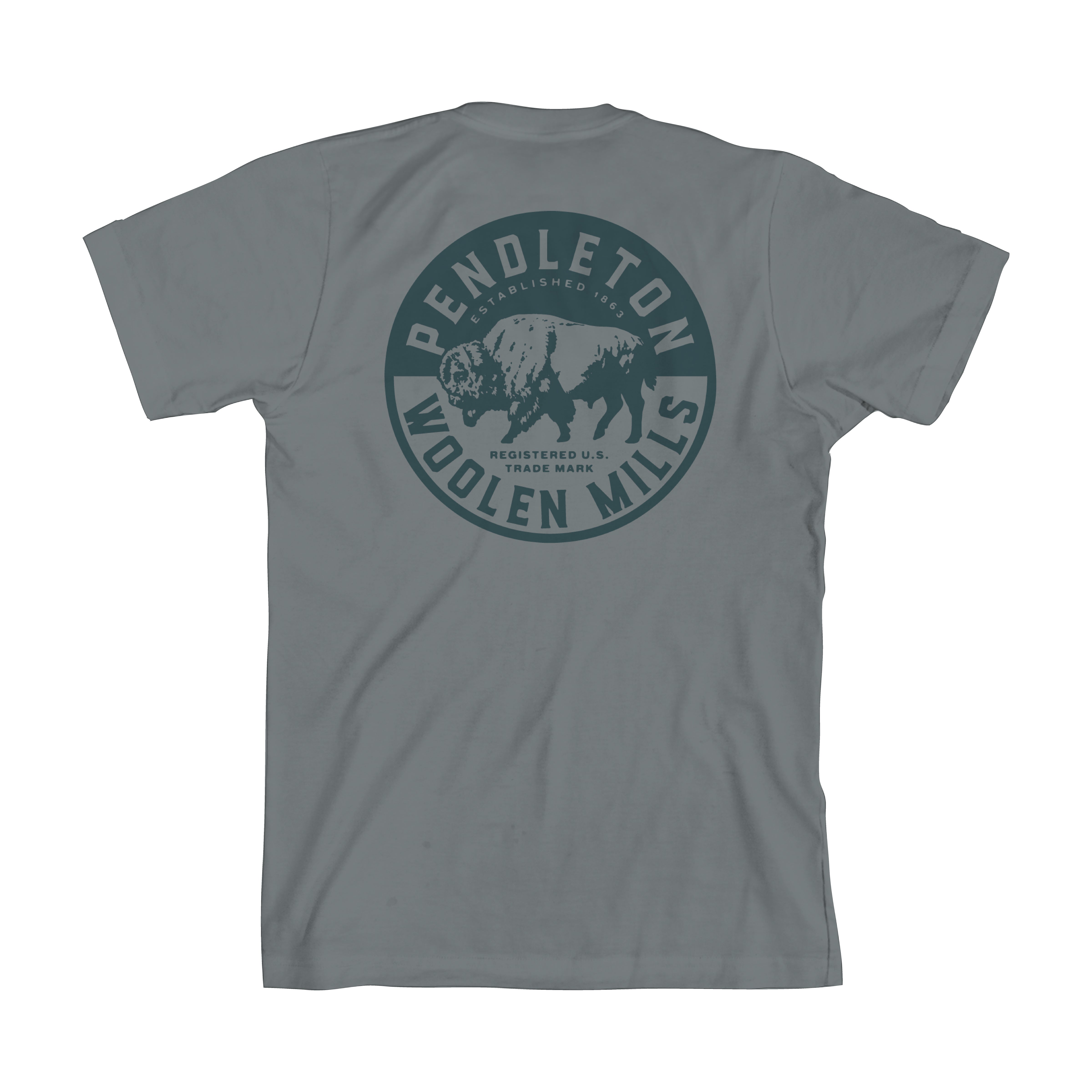 Graphic T - Bison Circle Stamp 74752