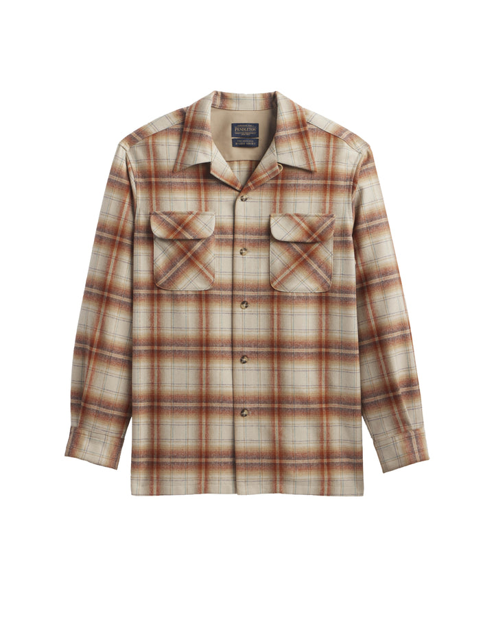 RA790-32825 tan plaid board shirt