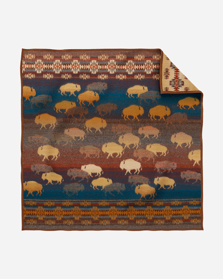 wool throw blanket prairie rush hour 