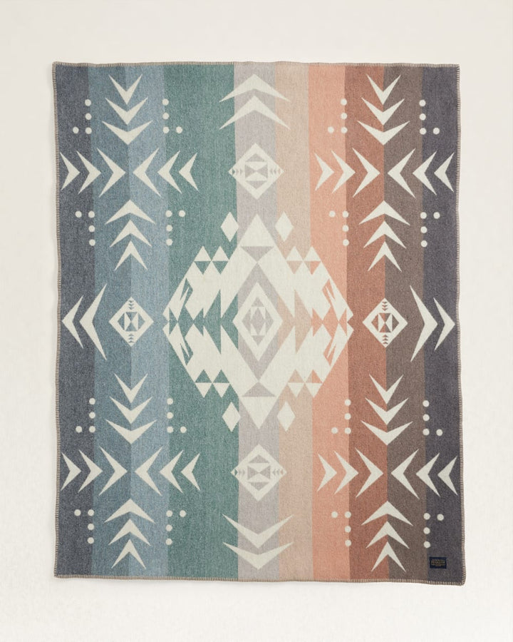 wool napped throw blanket agate beach  