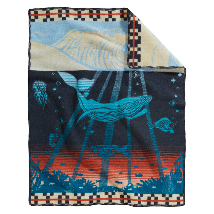 Tide School Crib Blanket