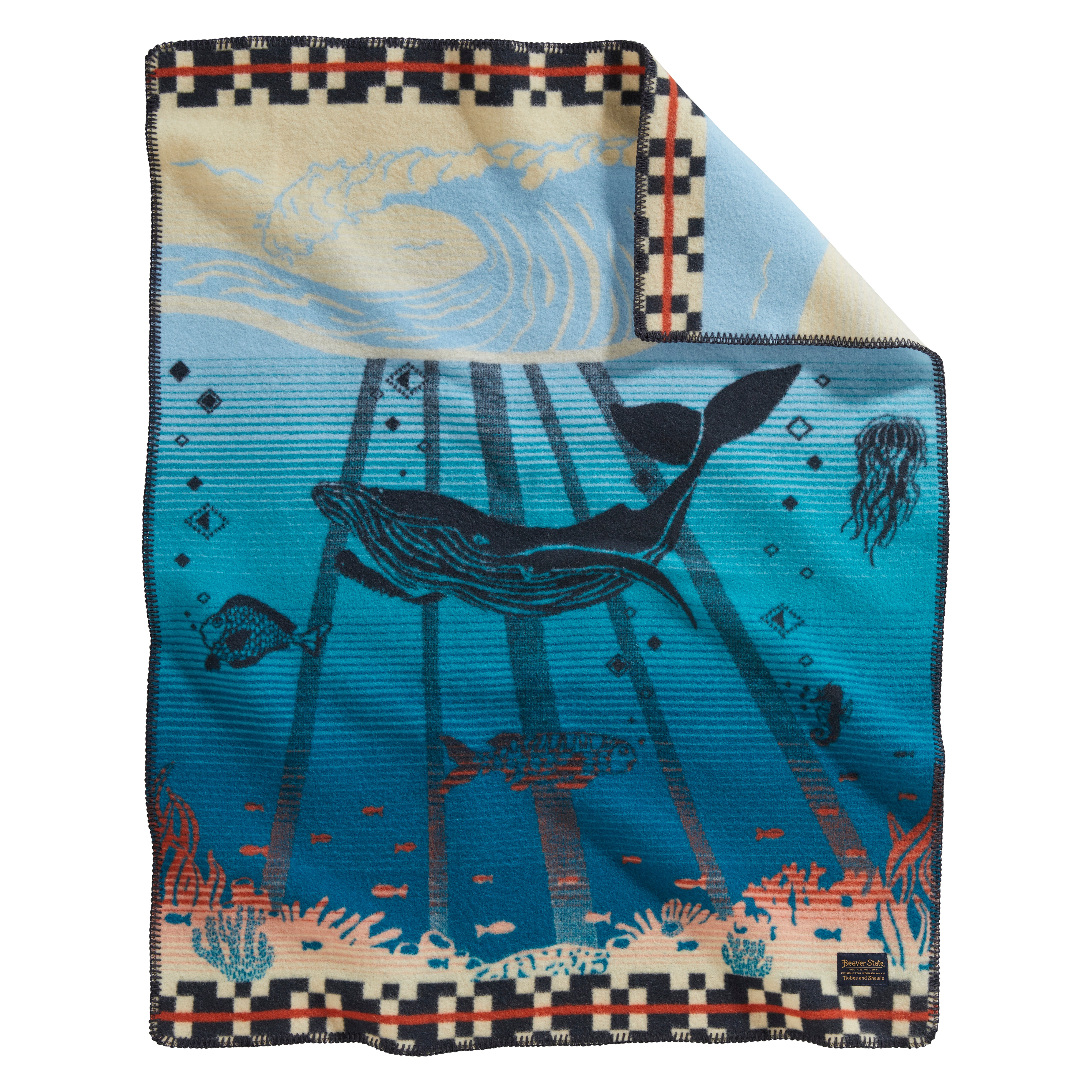 Tide School Crib Blanket