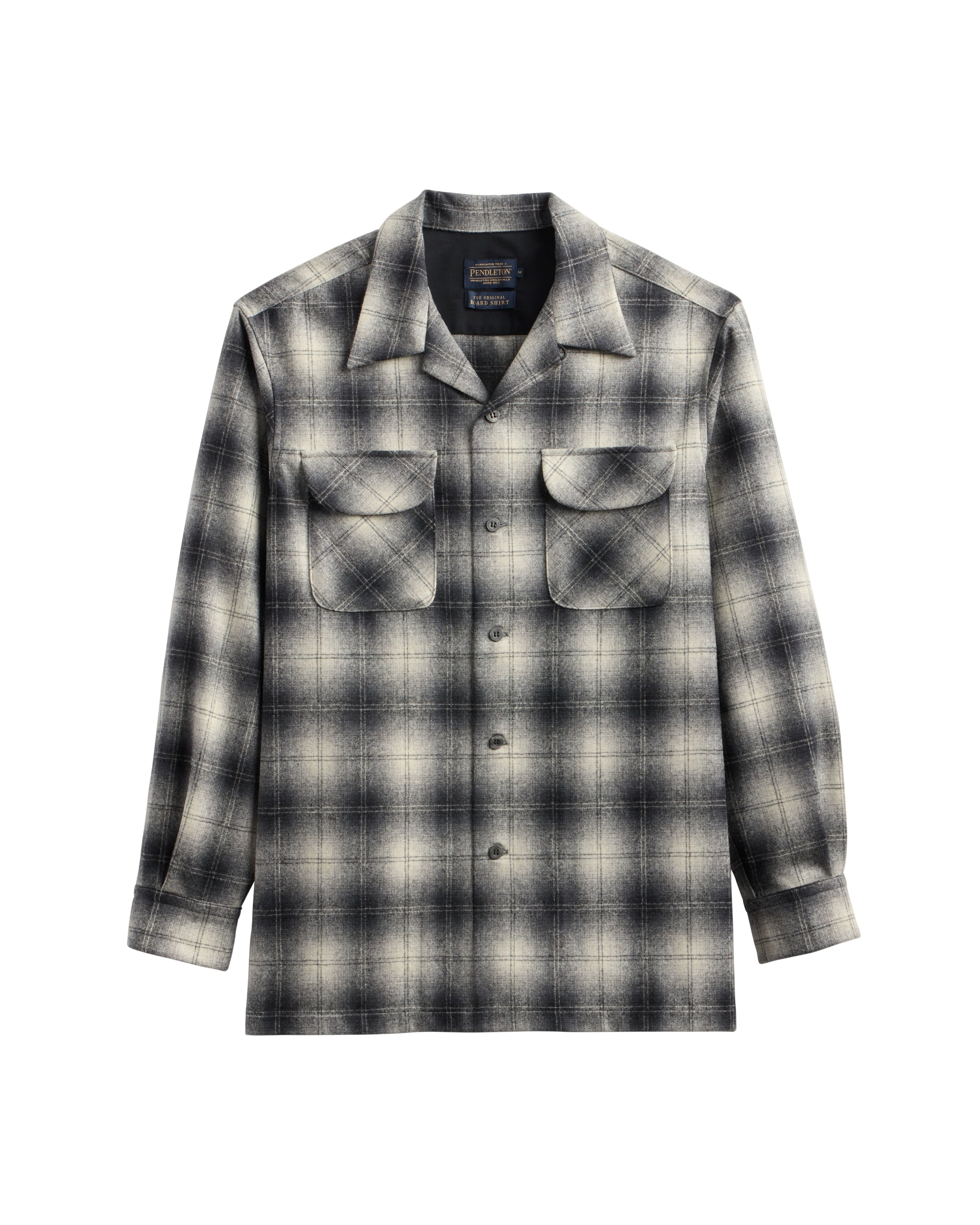 classic wool surf shirt charcoal ombre