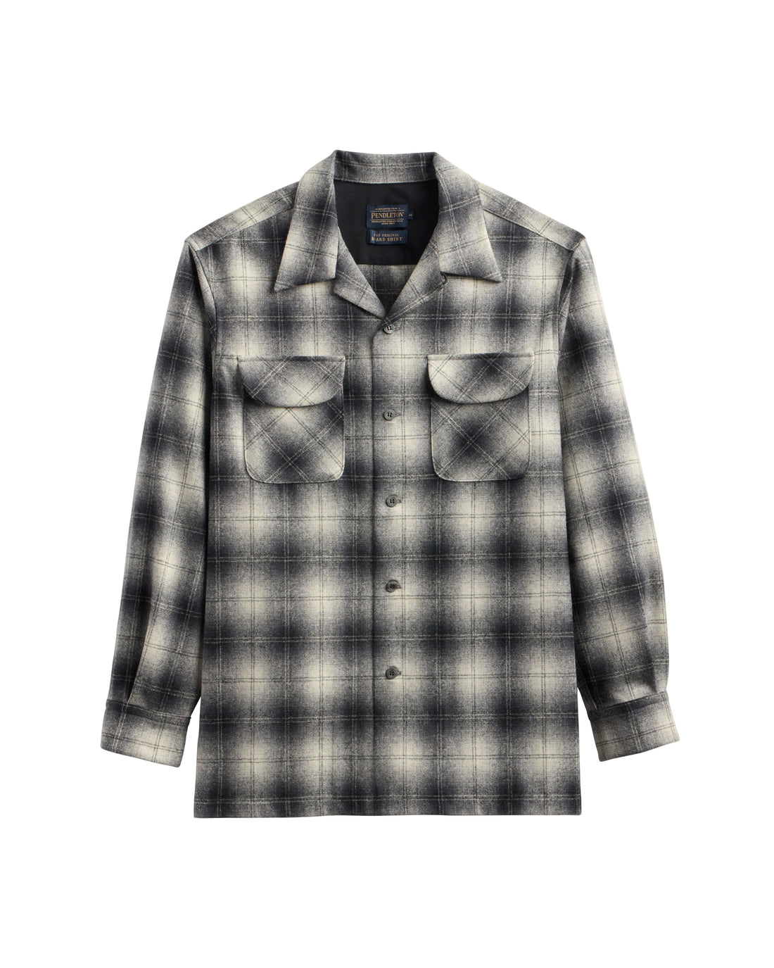 classic wool surf shirt charcoal ombre