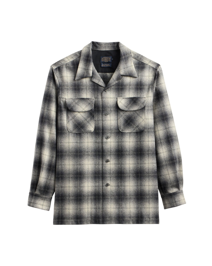 classic wool surf shirt charcoal ombre