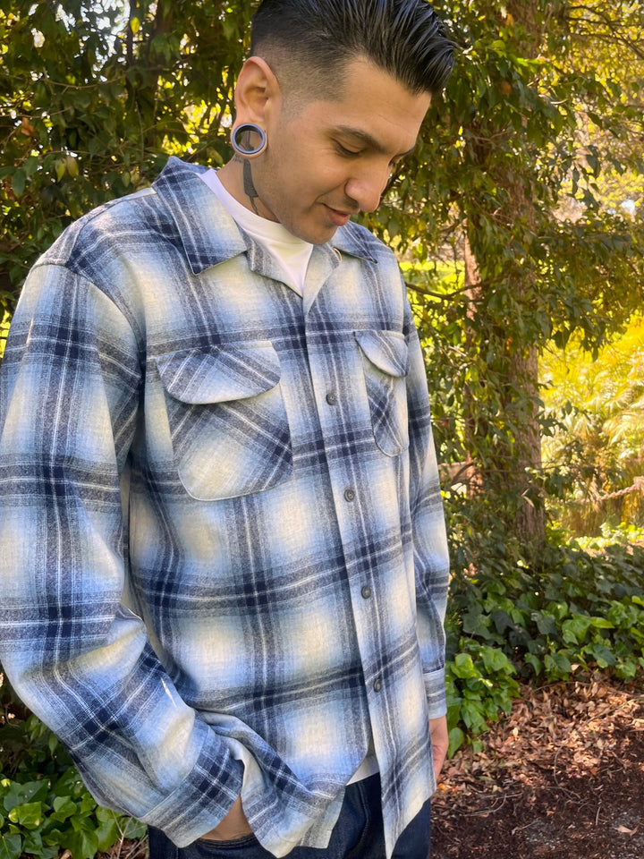 classic wool surf shirt n light blue ombre 32714