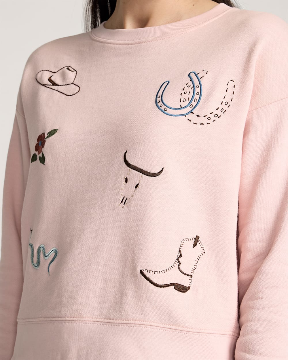 Western Graphic French Terry