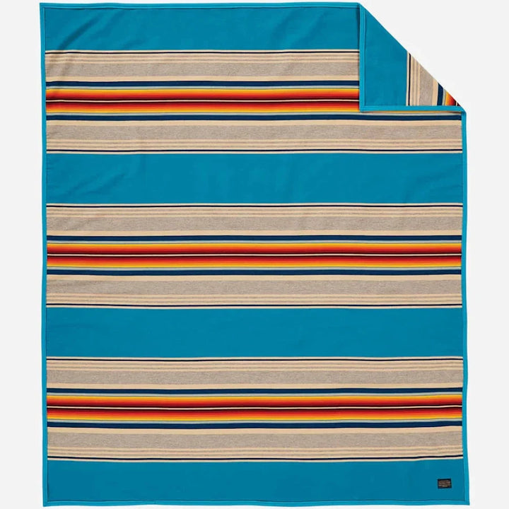 Serape Robe - Turquoise