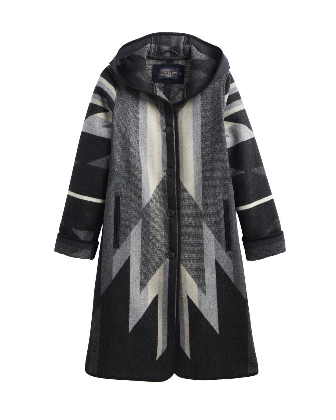 Wyeth Trail Wool Blanket Coat - Black