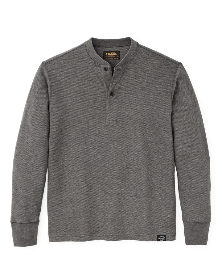 Filson - Waffle Knit Henley - Charcoal