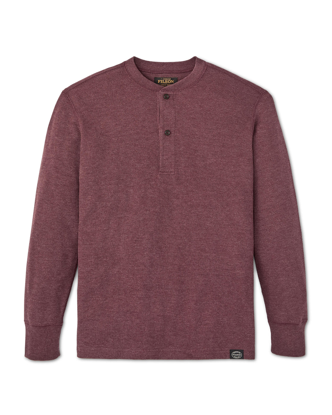 Filson - Waffle Knit Henley -  Port