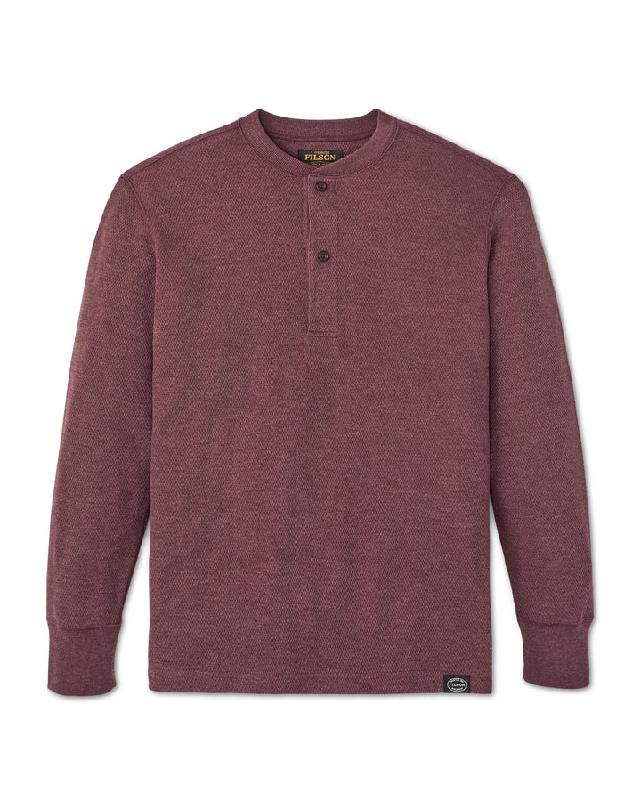 Filson - Waffle Knit Henley -  Port