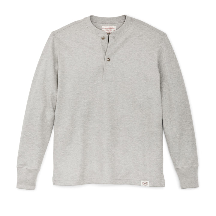 Filson - Waffle Knit Henley - Light Heather Grey