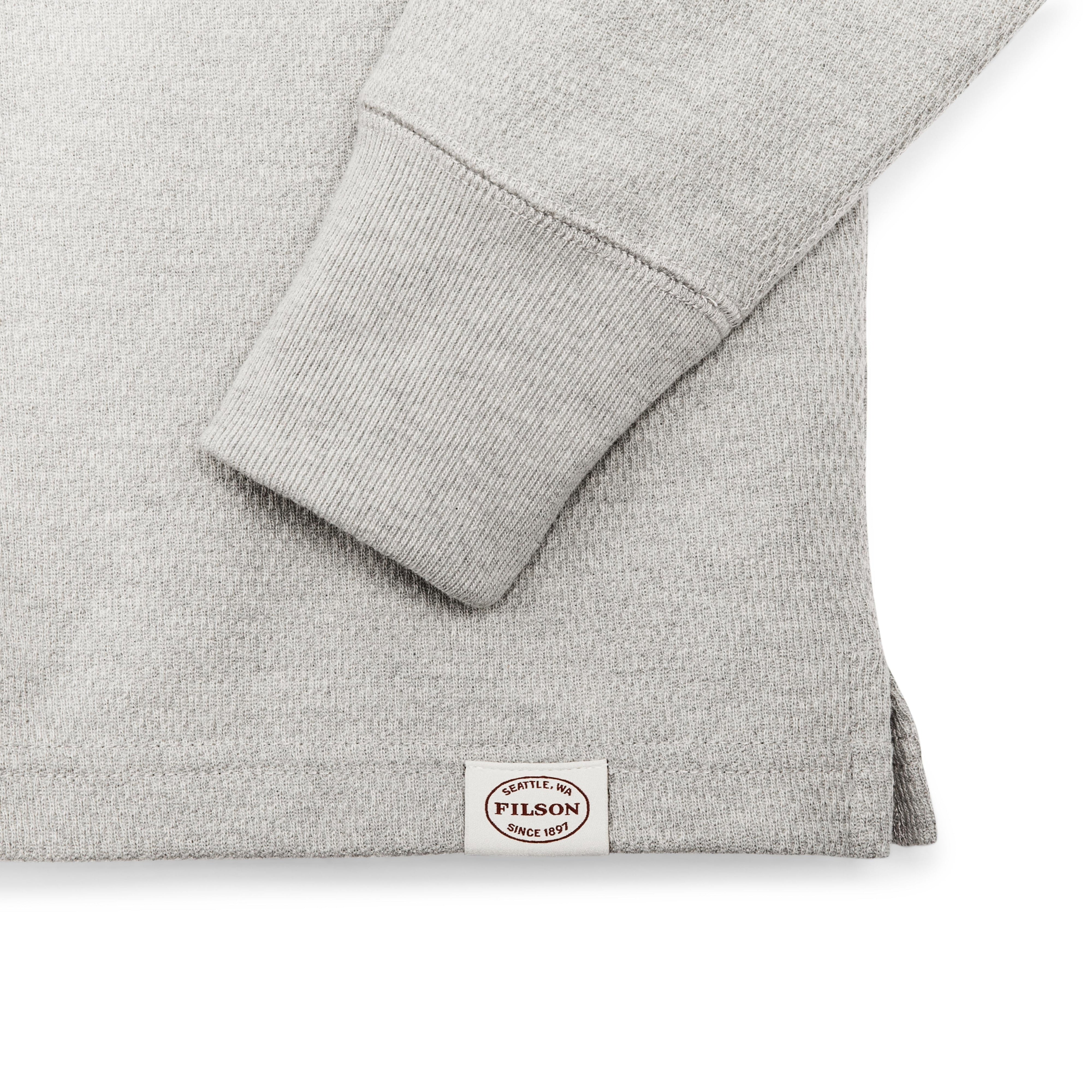 Filson - Waffle Knit Henley - Light Heather Grey