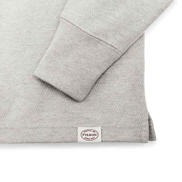 Filson - Waffle Knit Henley - Light Heather Grey