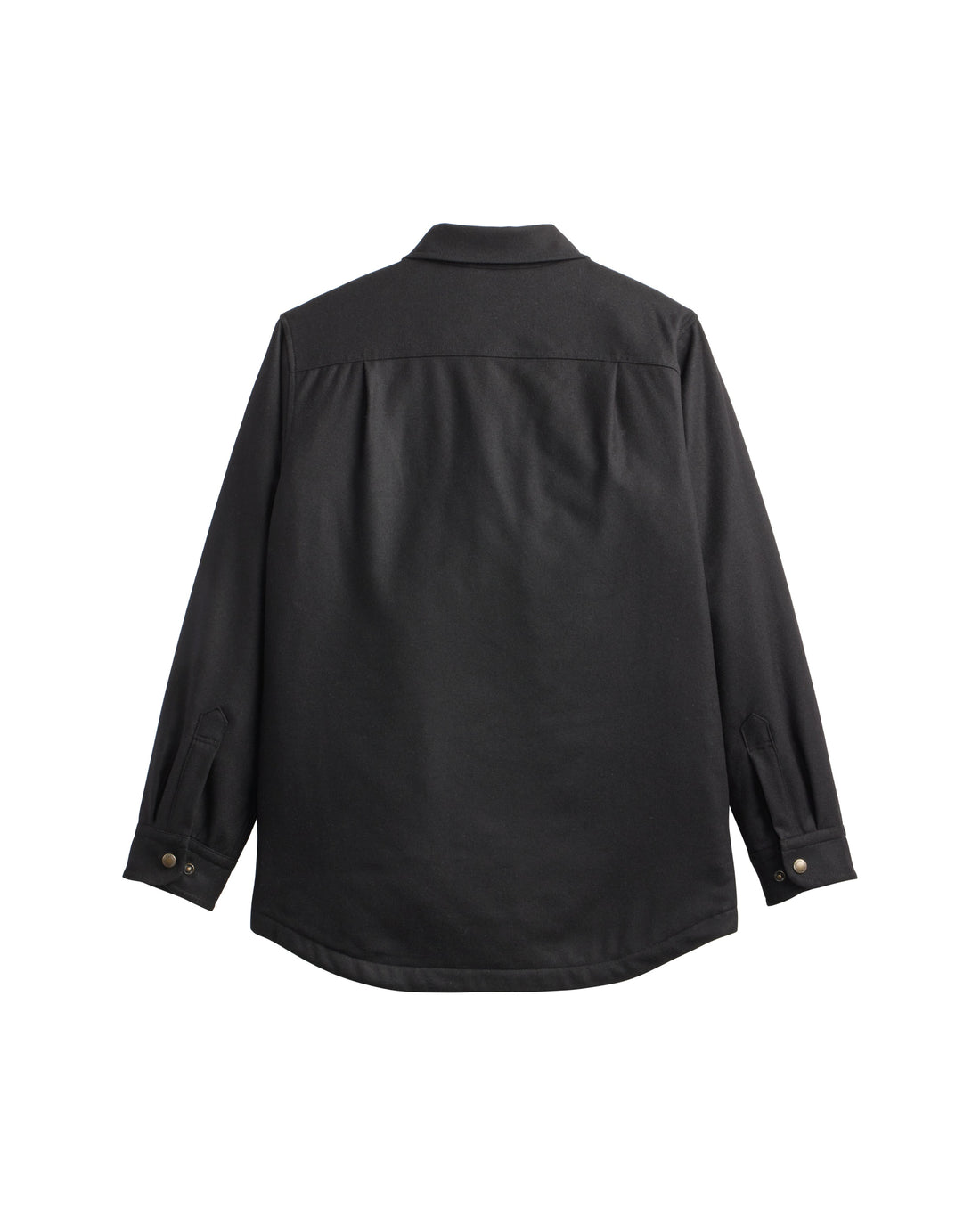 Quilted Wool CPO Jacket - Black