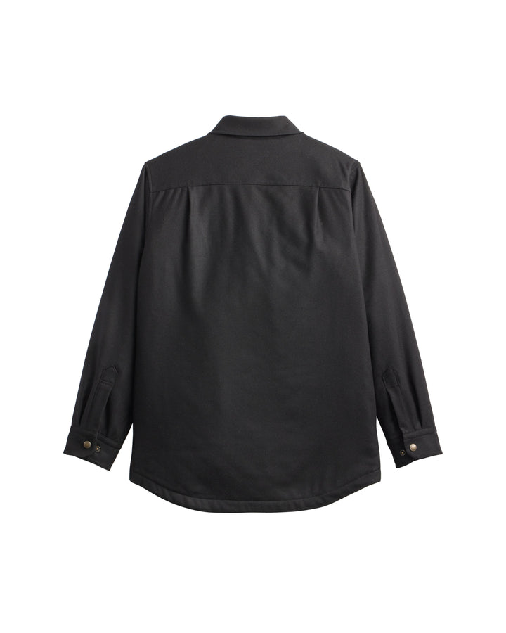 Quilted Wool CPO Jacket - Black