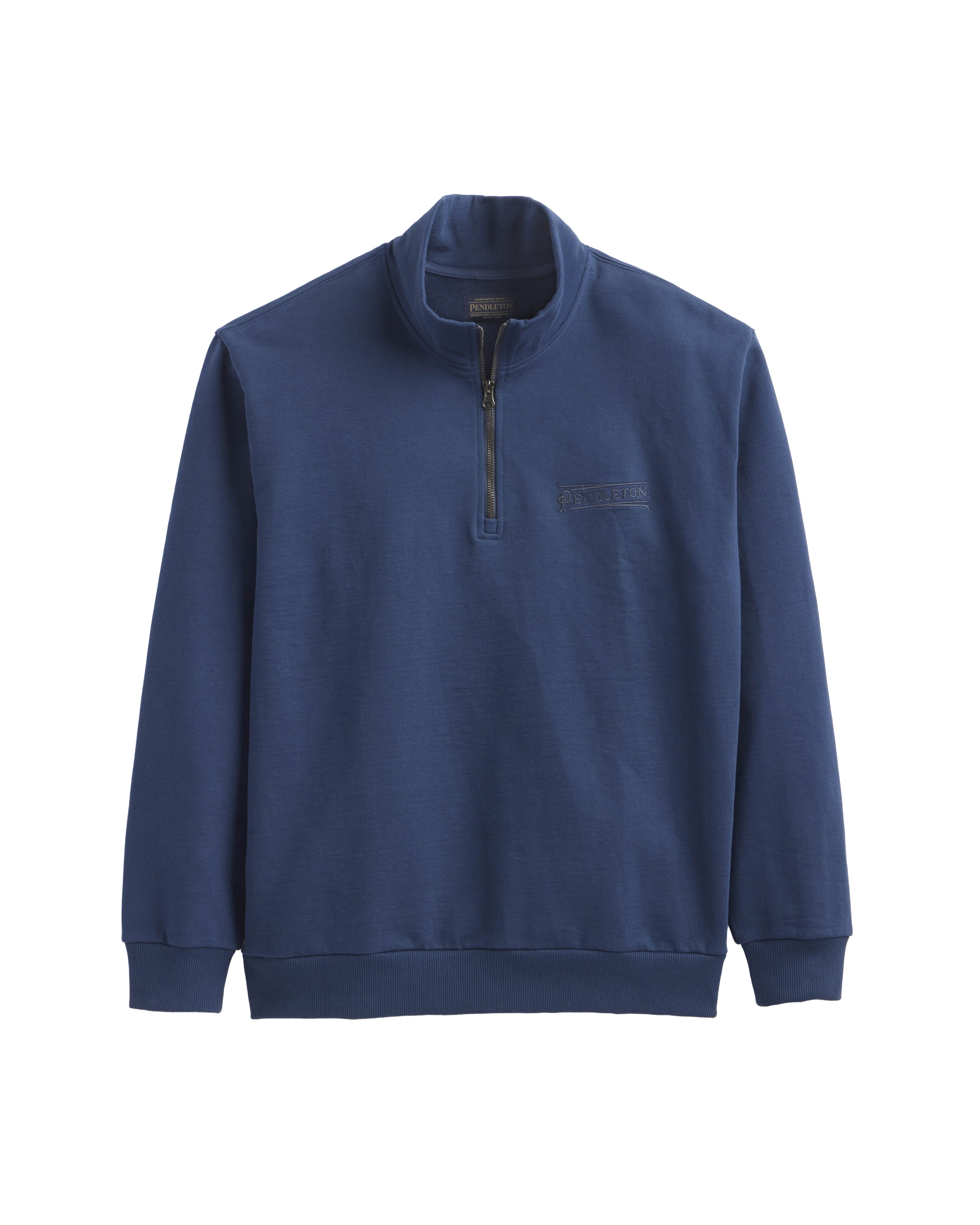 French Terry 1/4 Zip Sweatshirt - Navy