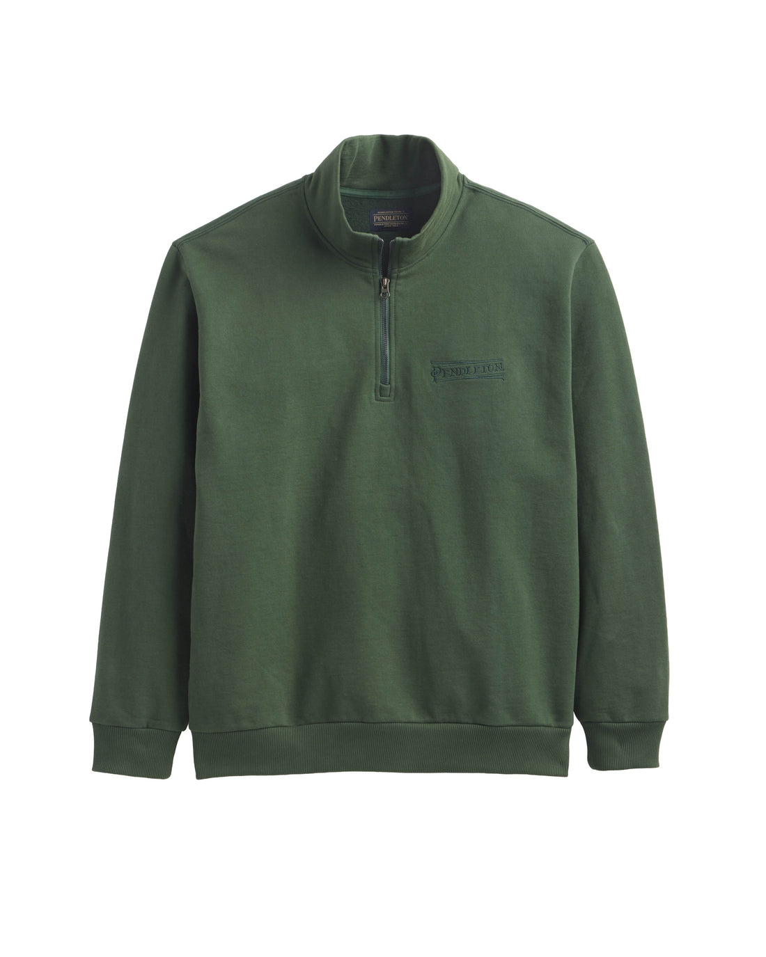 French Terry 1/4 Zip Sweatshirt - Elm