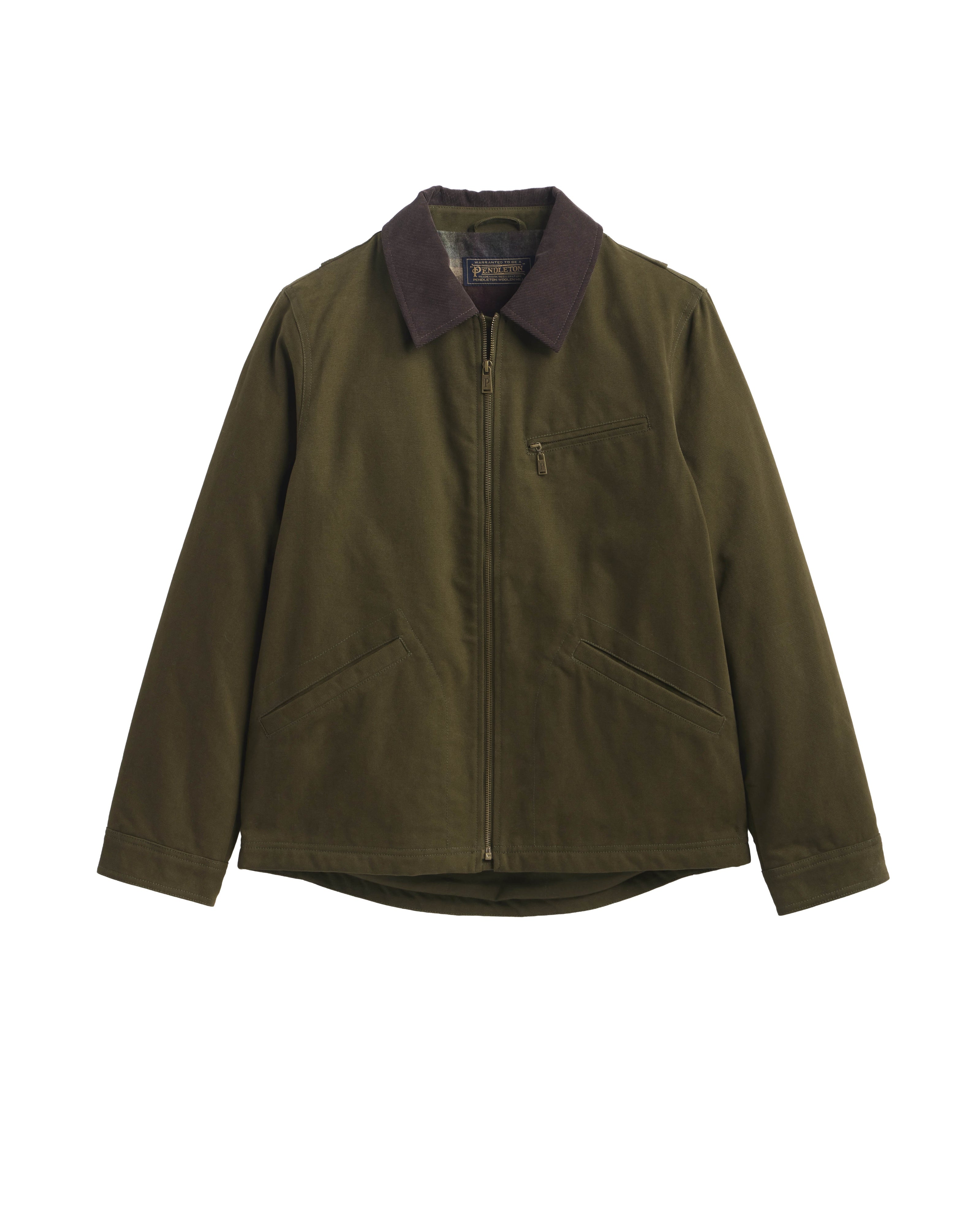 Tahoma Canvas Trucker Jacket Dark Olice